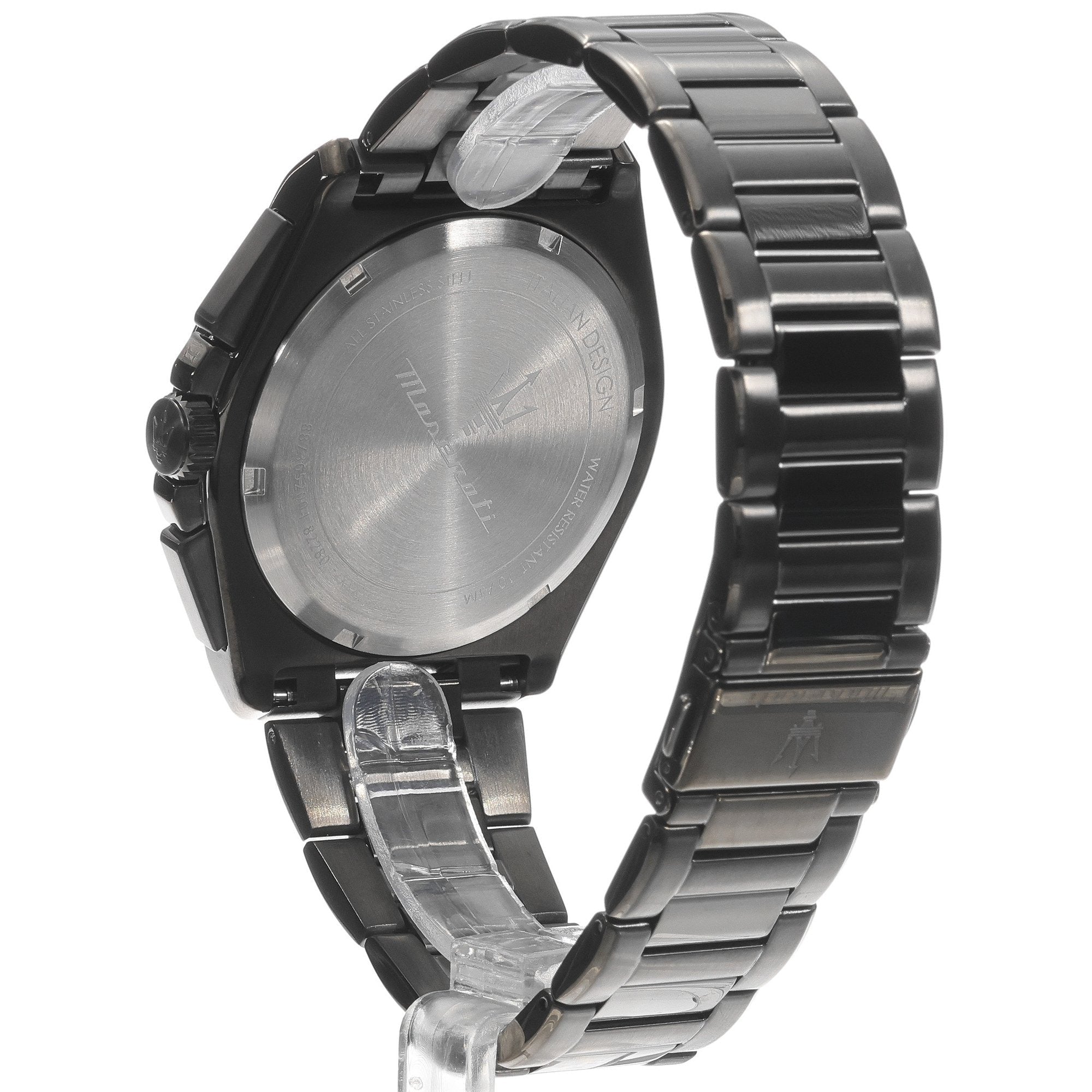 Maserati Velocità Chronograph Blue Dial Black Steel Strap Watch for Men - R8873652004
