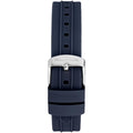 Maserati Successo Chronograph Silver Dial Blue Silicone Strap Watch for Men - R8871621042