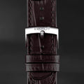 Tissot PR 100 Quartz Silver Dial Black Leather Strap Watch for Men - T150.410.16.031.00