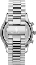 Maserati Tradizione Chronograph Black Dial Silver Steel Strap Watch for Men - R8873646004
