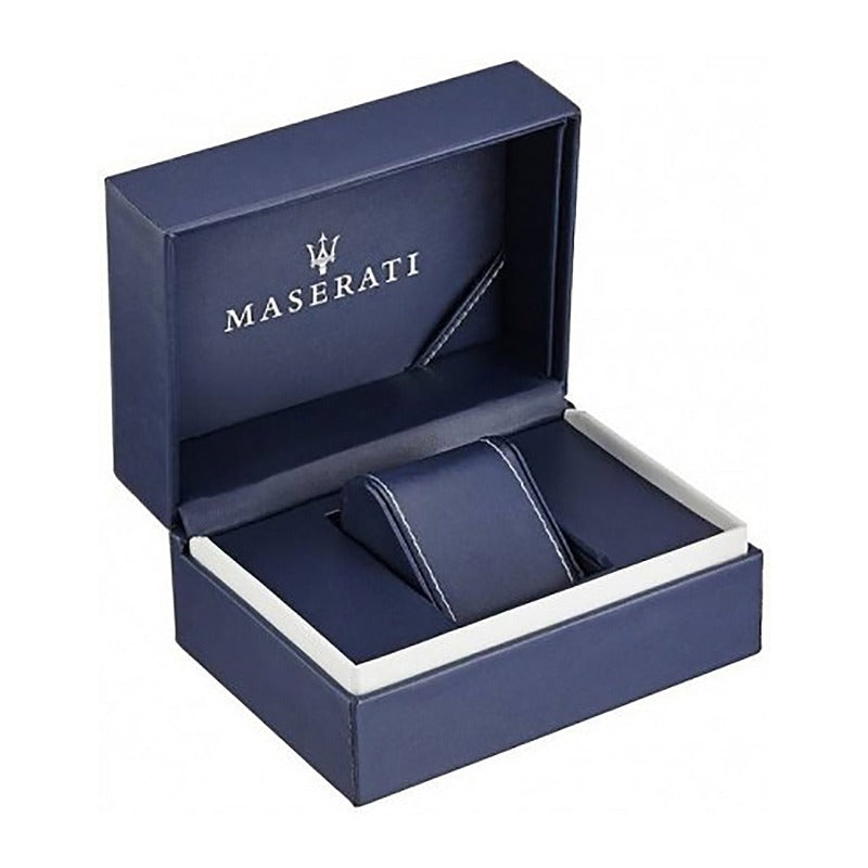 Maserati Competizione Black Dial Silver Steel Strap Watch for Men - R8853100028