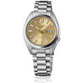 Seiko 5 Sports SNXS Automatic Gold Dial Silver Steel Strap Watch for Men - SRPL59K1