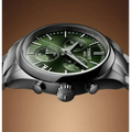 Tissot PR 100 Chronograph Green Dial Silver Steel Strap Watch for Men - T150.417.11.091.00
