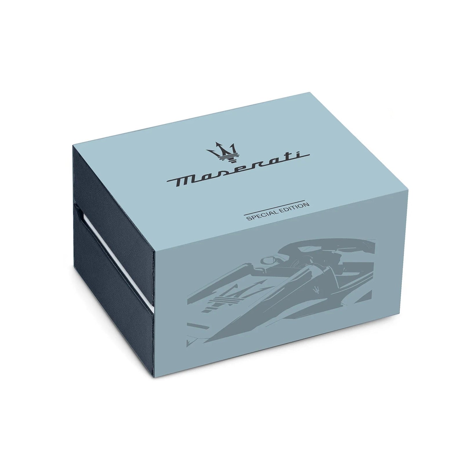 Maserati Velocità Chronograph Blue Dial Black Steel Strap Watch for Men - R8873652004