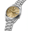 Seiko 5 Sports Automatic Gold Dial Silver Steel Strap Watch for Men - SRPL59K1