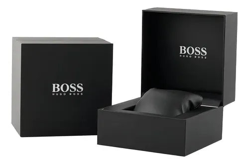 Hugo Boss Admiral Chronograph Black Dial Black Nylon Strap Watch for Men - 1513918
