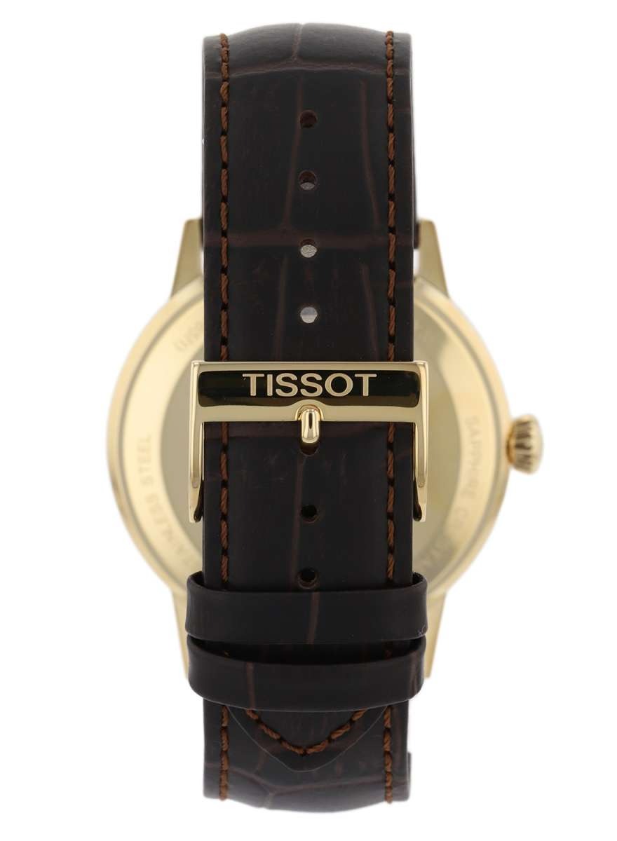 Tissot Classic Dream Ivory Dial Brown Leather Strap Watch for Men - T129.410.36.261.00