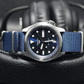 Seiko 5 Sports Automatic Blue Dial Blue Nylon Strap Watch for Men - SRPE63K1