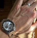 Seiko Prospex Speedtimer Solar Chronograph Limited Edition Blue Dial Two Tone Steel Strap Watch for Men - SSC909