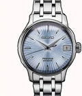Seiko Presage Cocktail Time Automatic Ice Blue Dial Silver Steel Strap Watch for Men - SRPE19J1
