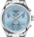 Tissot PR 100 Chronograph Light Blue Dial Silver Steel Strap Watch for Men - T150.417.11.351.00