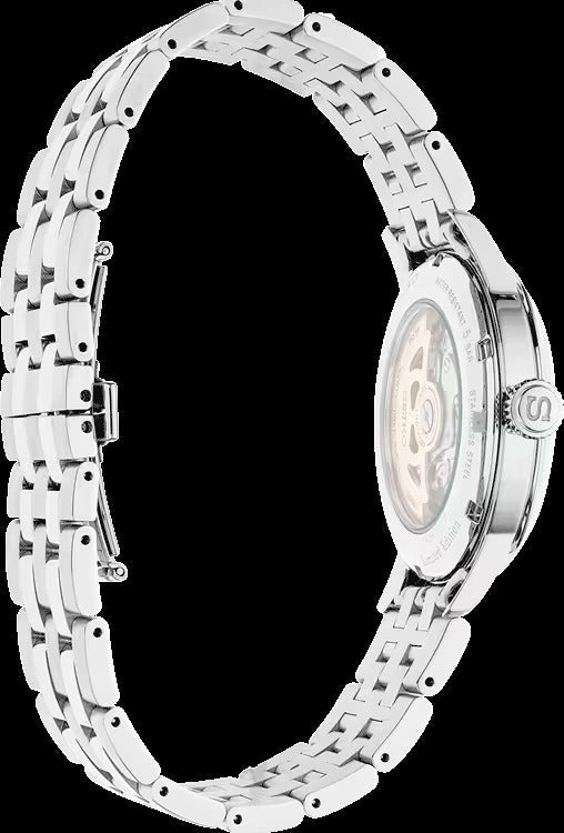 Seiko Presage Cocktail Time Automatic Ice Blue Dial Silver Steel Strap Watch for Men - SRPE19J1