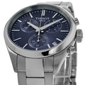 Tissot PR 100 Chronograph Blue Dial Silver Steel Strap Watch for Men - T150.417.11.041.00