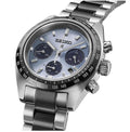 Seiko Prospex Speedtimer Solar Chronograph Limited Edition Blue Dial Two Tone Steel Strap Watch for Men - SSC909