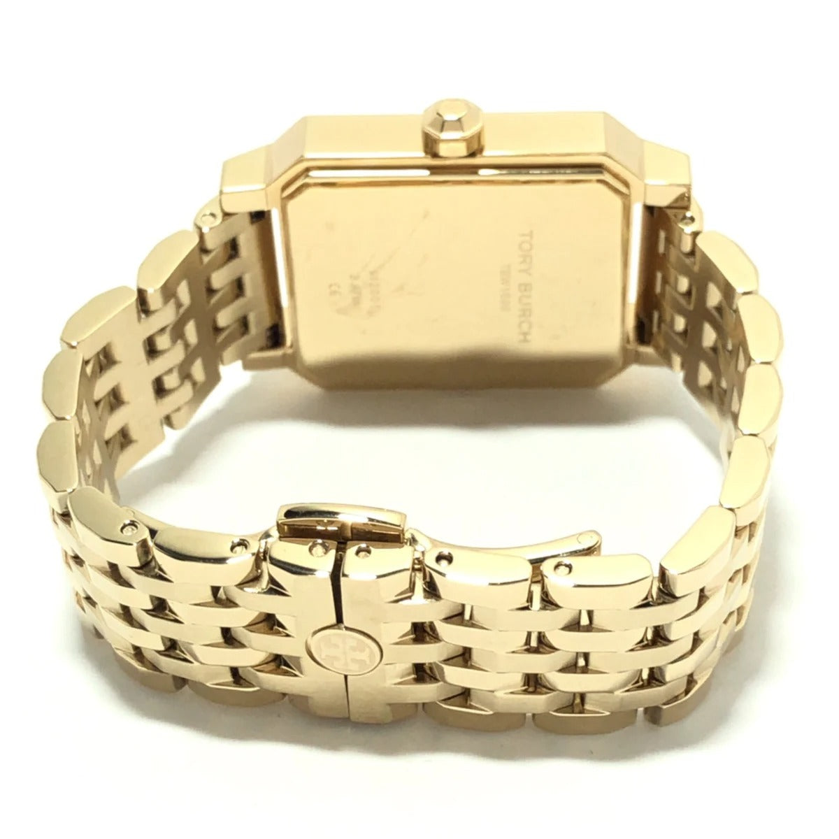 Tory Burch Robinson White Dial Gold Steel Strap Watch for Women - TBW1500