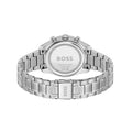 Hugo Boss Grand Tour Chronograph Pink Mother of Pearl Dial Silver Steel Strap Watch for Women - 1502765