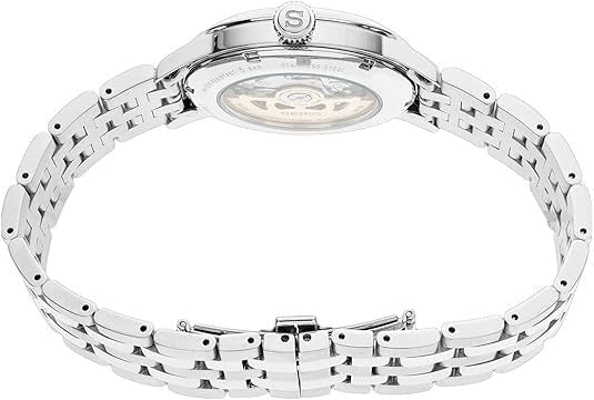 Seiko Presage Cocktail Time Automatic Ice Blue Dial Silver Steel Strap Watch for Men - SRPE19J1