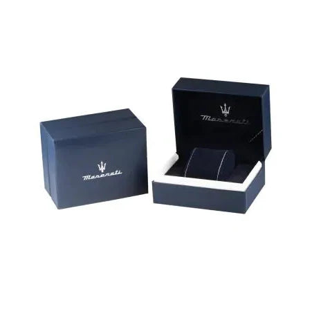 Maserati Epoca Chronograph White Dial Silver Steel Strap Watch for Men - R8873618034