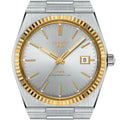 Tissot PRX Powermatic 80 Gold Automatic Silver Dial Silver Steel Strap Watch for Men - T931.407.41.031.01