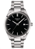 Tissot PR 100 Black Dial Silver Steel Strap Watch for Men - T150.410.11.051.00