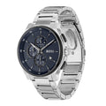 Hugo Boss Peak 2.0 Chronograph Blue Dial SIlver Steel Strap Watch for Men - 1514189