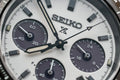 Seiko Prospex Speedtimer Solar Chronograph White Dial Silver Steel Strap Watch for Men - SSC813