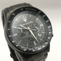 Maserati SFIDA Limited Edition Chronograph Black Dial Black Steel Strap Watch for Men - R8873640016