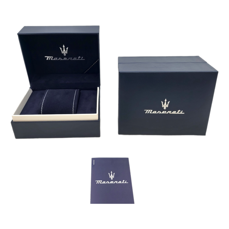 Maserati Velocità Chronograph Blue Dial Silver Steel Strap Watch for Men - R8873652001