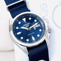 Seiko 5 Sports Automatic Blue Dial Blue Nylon Strap Watch for Men - SRPE63K1