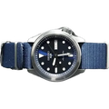 Seiko 5 Sports Automatic Blue Dial Blue Nylon Strap Watch for Men - SRPE63K1