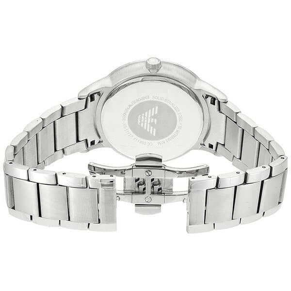 Emporio Armani Renato Blue Dial Silver Steel Strap Watch for Men - AR11180