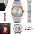 Tissot PRX Powermatic 80 18K Silver Dial Silver Steel Strap Watch for Men - T931.407.41.031.00