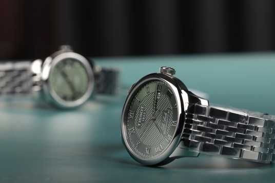 Tissot Le Locle Powermatic 80 Automatic Green Dial Silver Steel Strap Watch for Men - T006.407.11.093.00