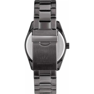 Maserati Attrazione Chronograph Blue Dial Grey Steel Strap Watch for Men - R8853151012