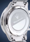 Maserati SFIDA Chronograph Blue Dial Two Tone Steel Strap Watch for Men - R8873640022