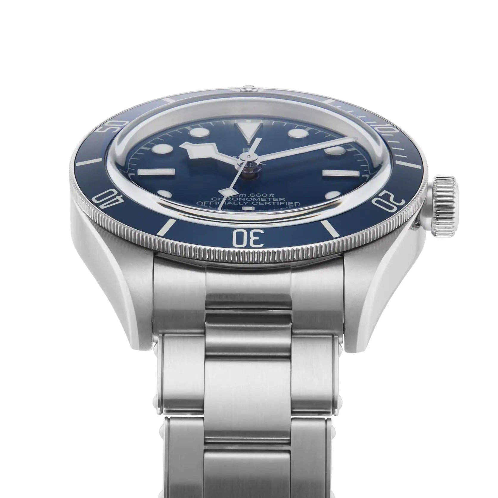 Tudor Black Bay Blue Dial Silver Steel Strap Watch for Men - 79030B-0001