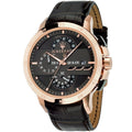 Maserati Ingegno Chronograph Brown Dial Brown Leather Strap Watch for Men - R88771639001