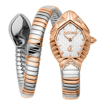 Just Cavalli Speranza Silver Dial Two Tone Steel Strap Watch for Women - JC1L356M0065