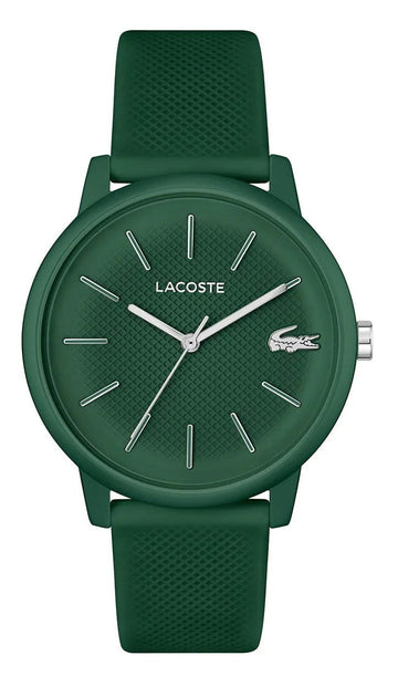 Lacoste 12.12 Move Green Dial Green Silicon Strap Watch for Men - 2011238
