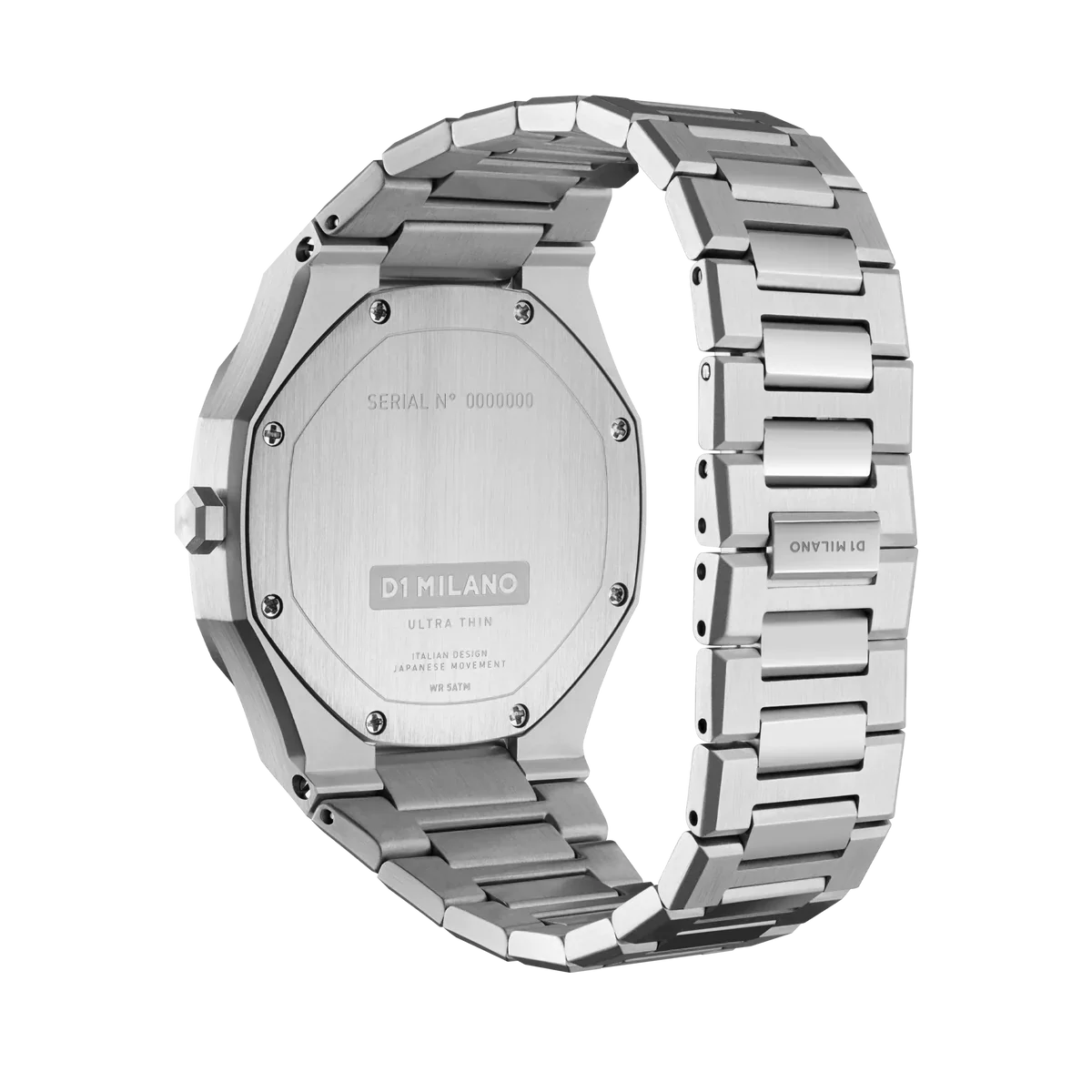 D1 Milano Ultra Thin Blue Dial Silver Steel Strap Watch for Women - D1-UTBL17