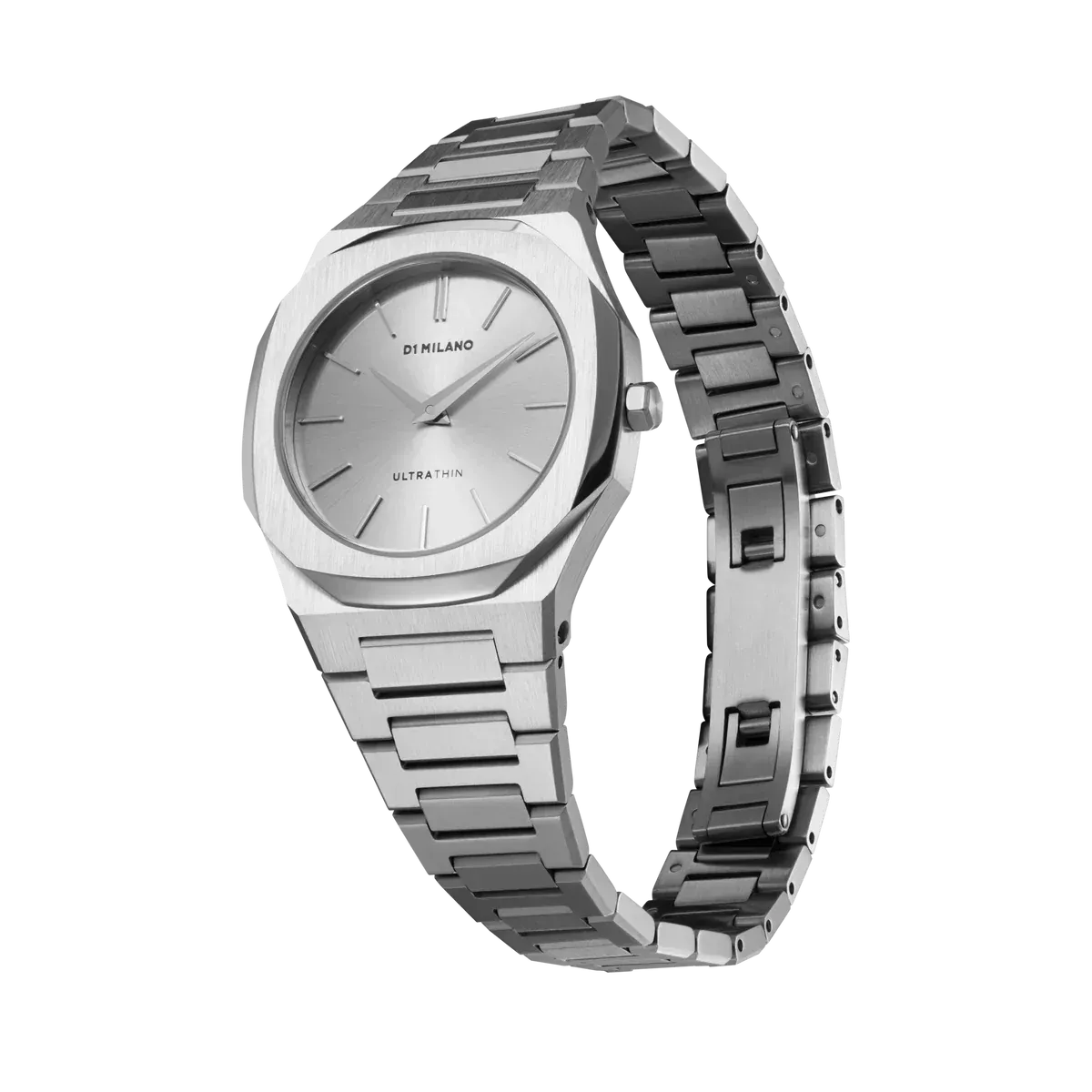 D1 Milano Ultra Thin Silver Dial Silver Steel Strap Watch for Women - D1-UTBL30