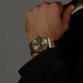 Hugo Boss Candor Automatic Olive Green Dial Brown Steel Strap Watch for Men - 1514184