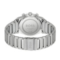 Hugo Boss Candor Chronograph Silver Dial Silver Steel Strap Watch for Men - 1514221