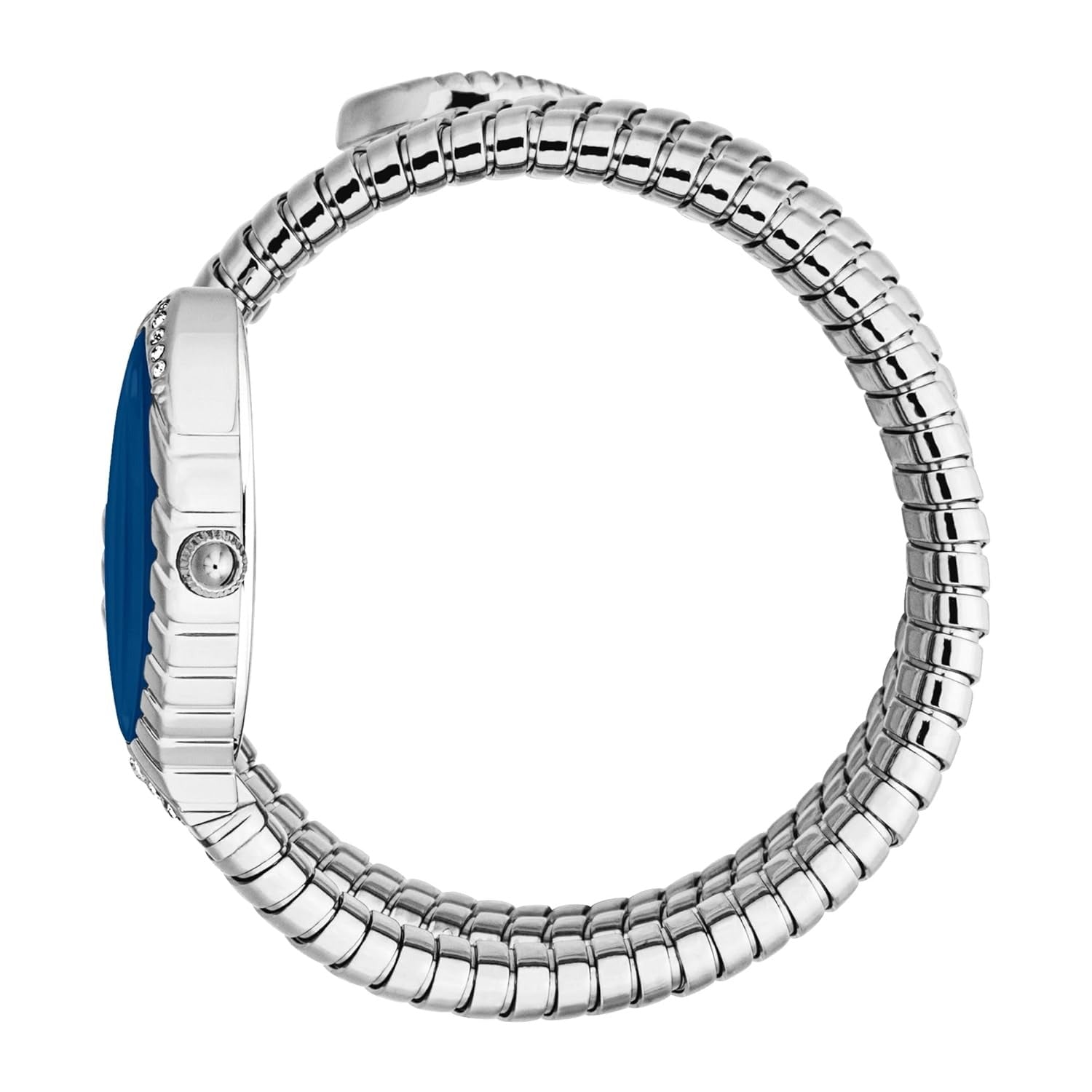 Just Cavalli Specchio Blue Dial Silver Steel Strap Watch for Women - JC1L323M0015