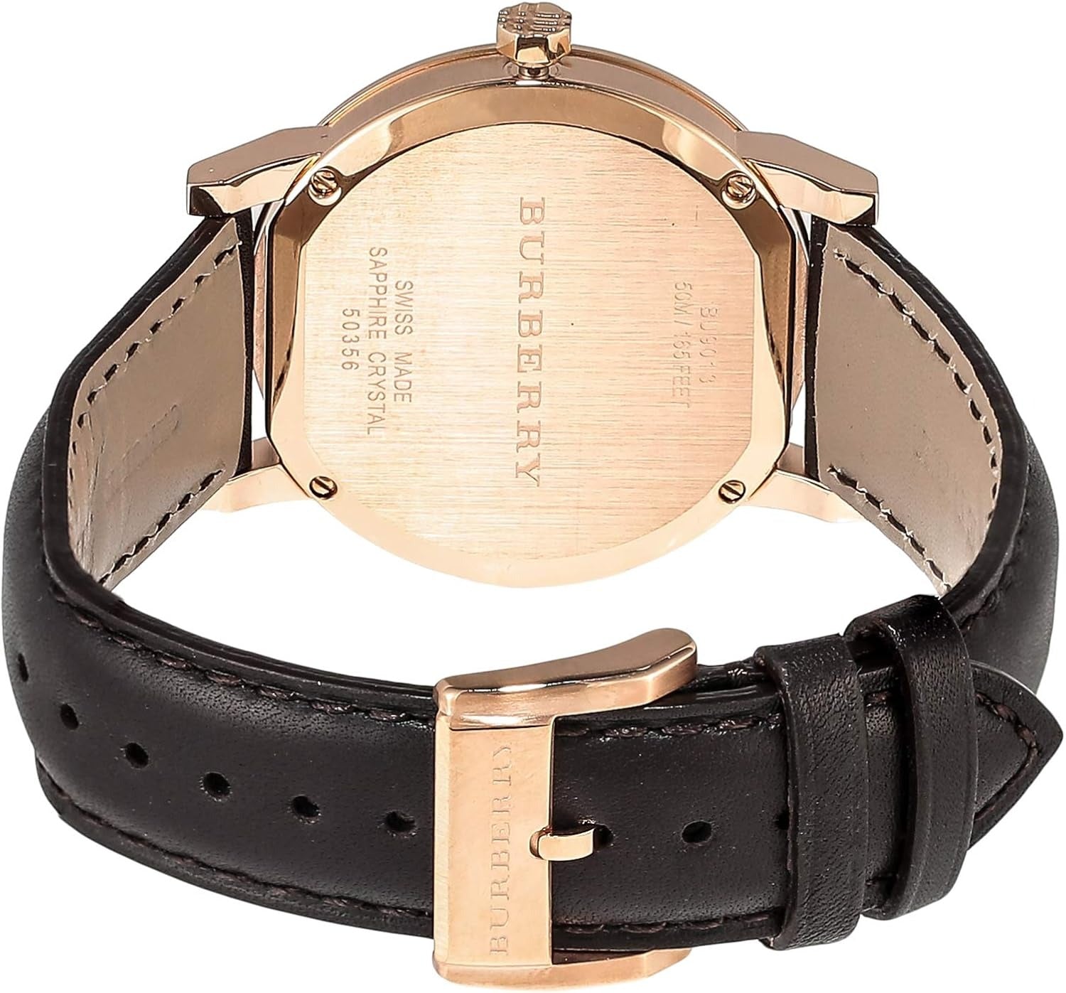 Burberry Classic Quartz Brown Dial Brown Leather Strap Watch for Men - BU9013