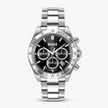 Hugo Boss Hero 2.0 Chronograph Black Dial Silver Steel Strap Watch for Men - 1514267