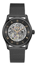Hugo Boss Principle Skeleton Grey Dial Grey Mesh Strap Watch for Men - 1514255
