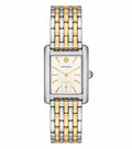 Tory Burch Eleanor White Dial Two Tone Steel Strap Watch for Women - TBW1070