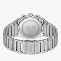 Hugo Boss Candor Chronograph Green Dial Silver Steel Strap Watch for Men - 1514220