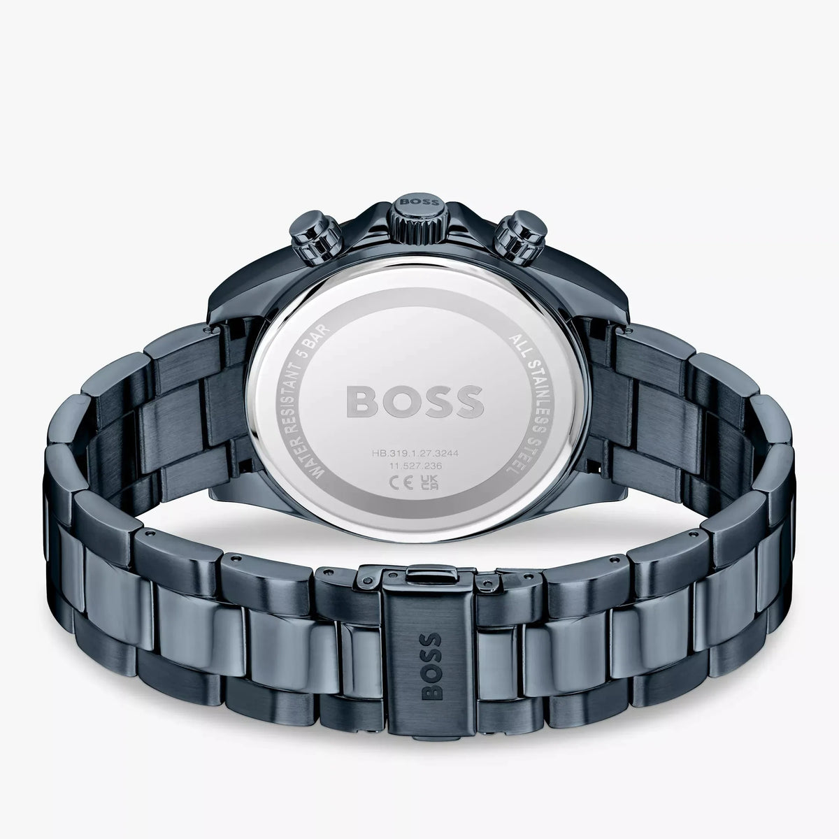Hugo Boss Hero 2.0 Chronograph Blue Dial Blue Steel Strap Watch for Men - 1514270